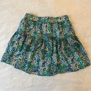 Floral Ruffle Tiered Skirt